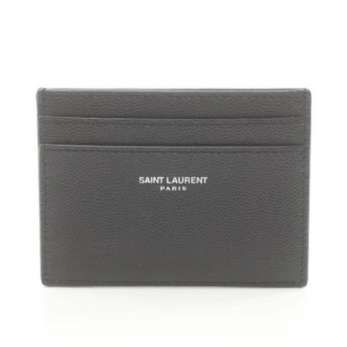 Yves Saint Laurent Vintage Pre-owned Laeder plnbcker Black, Herr