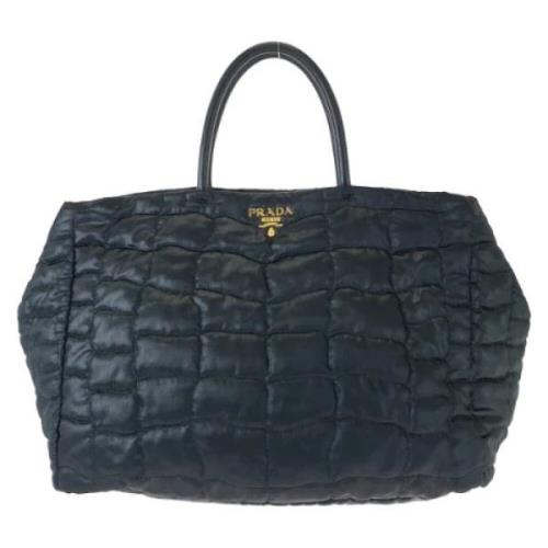 Prada Vintage Pre-owned Tyg totevskor Black, Dam