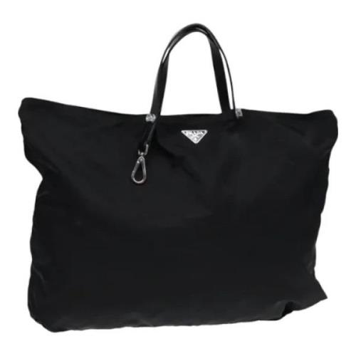 Prada Vintage Pre-owned Nylon totevskor Black, Dam