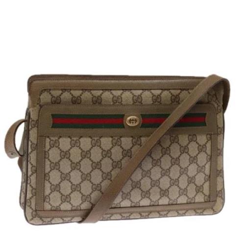 Gucci Vintage Pre-owned Laeder gucci-vskor Beige, Dam