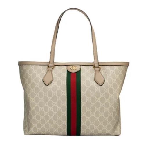 Gucci Vintage Pre-owned Canvas gucci-vskor Beige, Dam