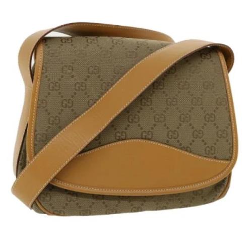 Gucci Vintage Pre-owned Canvas gucci-vskor Brown, Dam