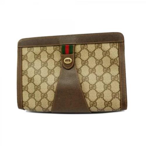 Gucci Vintage Pre-owned Tyg gucci-vskor Brown, Dam