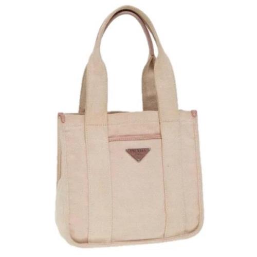 Prada Vintage Pre-owned Canvas prada-vskor Pink, Dam