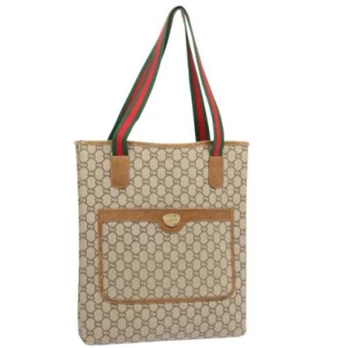 Gucci Vintage Pre-owned Laeder gucci-vskor Beige, Dam