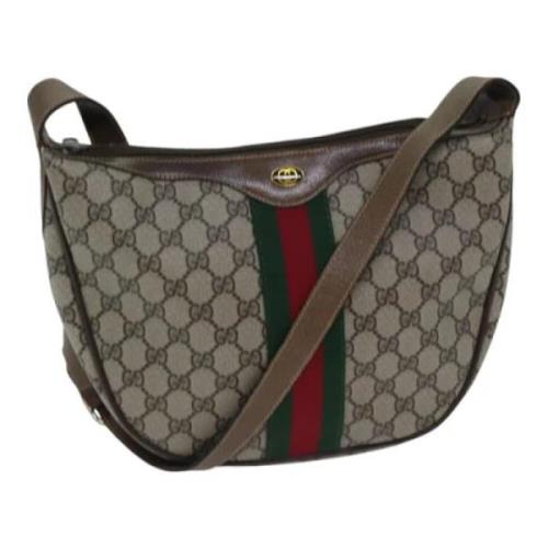 Gucci Vintage Pre-owned Canvas gucci-vskor Beige, Dam