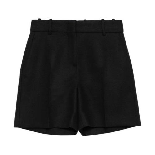 Ermanno Scervino Casual Denim Shorts för Kvinnor Black, Dam