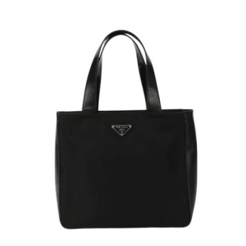 Prada Vintage Pre-owned Nylon prada-vskor Black, Dam