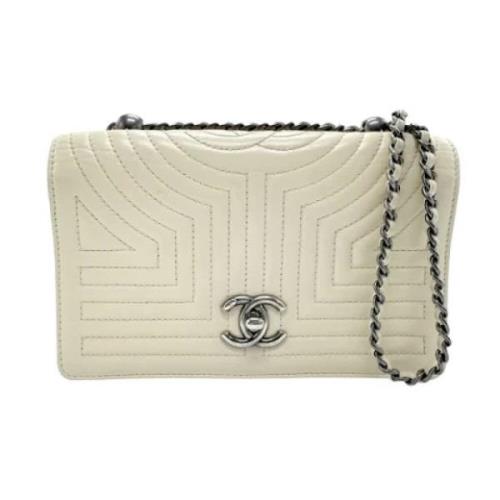 Chanel Vintage Pre-owned Laeder chanel-vskor Beige, Dam