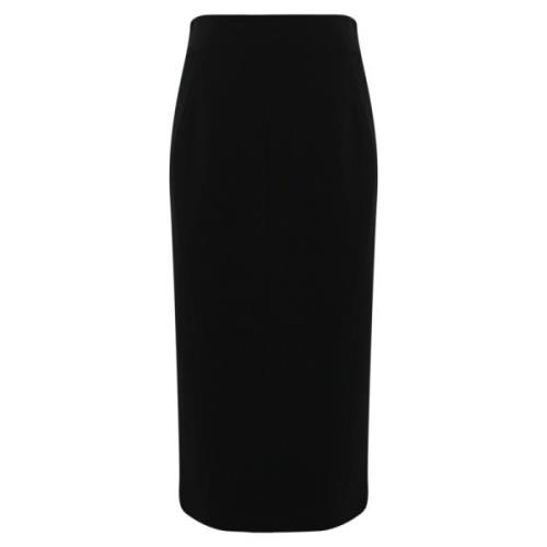 Max Mara Studio Svart pennkjol hög midja Black, Dam