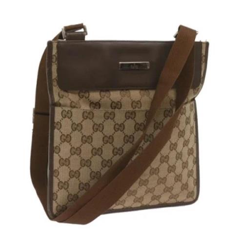 Gucci Vintage Pre-owned Canvas gucci-vskor Beige, Dam