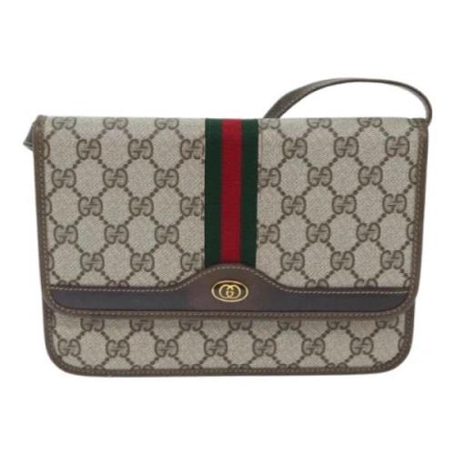 Gucci Vintage Pre-owned Canvas gucci-vskor Beige, Dam