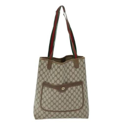 Gucci Vintage Pre-owned Laeder gucci-vskor Beige, Dam