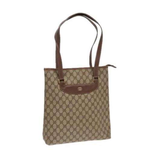 Gucci Vintage Pre-owned Canvas totevskor Beige, Dam