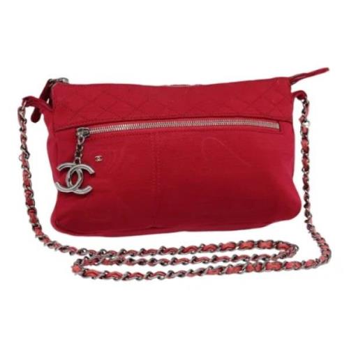 Chanel Vintage Pre-owned Bomull chanel-vskor Red, Dam