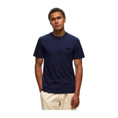 Lacoste 100% Bomull T-shirt - Les Bleus Blue, Herr