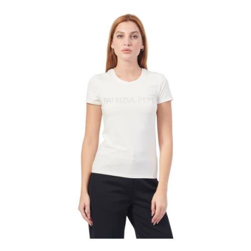 Patrizia Pepe Vit Slim Fit T-shirt White, Dam