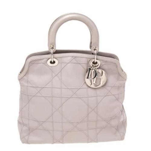 Dior Vintage Pre-owned Laeder totevskor Gray, Dam