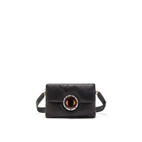 Maliparmi Medium Puffy Crossbody Väska Black, Dam