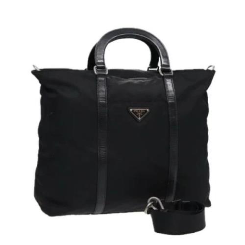 Prada Vintage Pre-owned Nylon prada-vskor Black, Dam