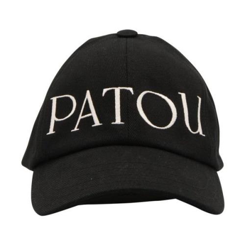 Patou Svart Bomull Baseballkeps Black, Dam