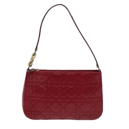 Dior Vintage Pre-owned Laeder kuvertvskor Red, Dam