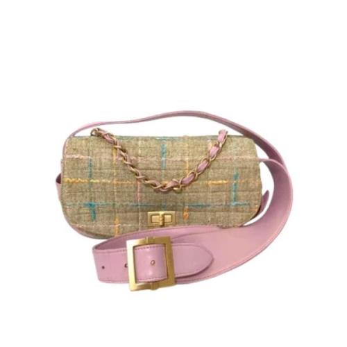 Chanel Vintage Pre-owned Tyg chanel-vskor Pink, Dam