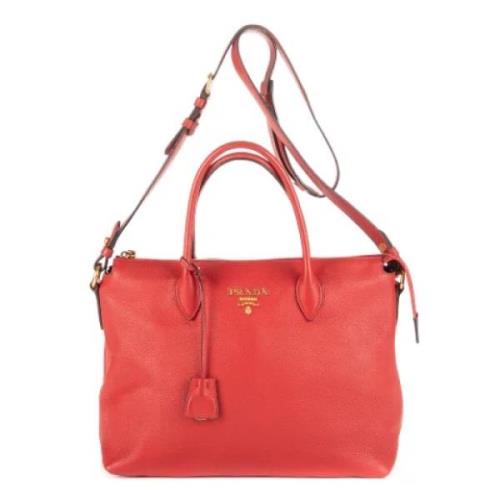 Prada Vintage Pre-owned Laeder prada-vskor Red, Dam