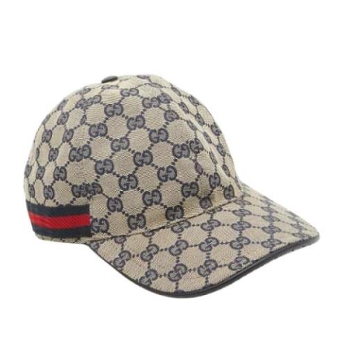 Gucci Vintage Pre-owned Canvas hattar-och-kepsar Brown, Herr