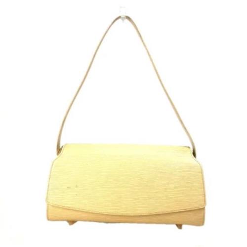 Louis Vuitton Vintage Pre-owned Laeder axelremsvskor Yellow, Dam