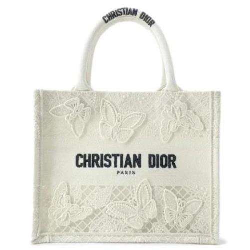 Dior Vintage Pre-owned Canvas dior-vskor White, Dam