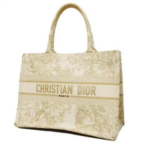 Dior Vintage Pre-owned Canvas dior-vskor White, Dam