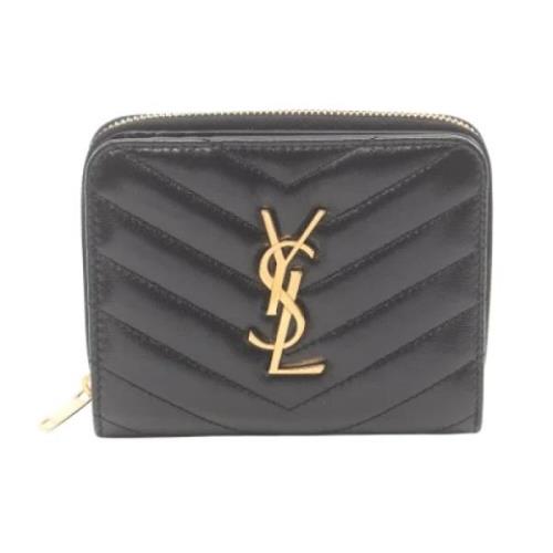 Yves Saint Laurent Vintage Pre-owned Laeder plnbcker Black, Dam