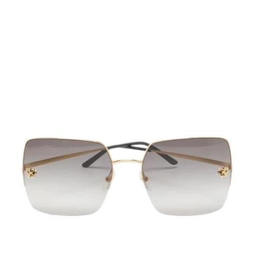 Cartier Vintage Pre-owned Acetat solglasgon Gray, Dam