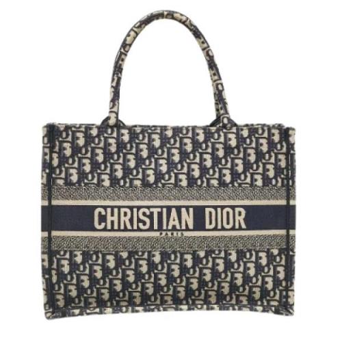 Dior Vintage Pre-owned Canvas totevskor Blue, Dam