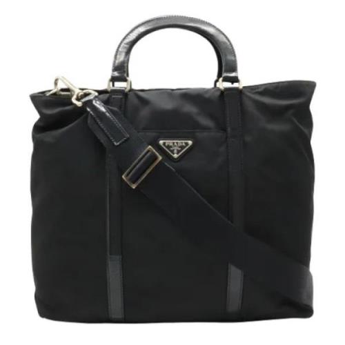 Prada Vintage Pre-owned Tyg prada-vskor Black, Dam