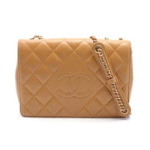 Chanel Vintage Pre-owned Laeder chanel-vskor Beige, Dam