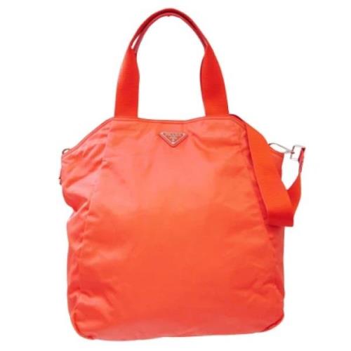 Prada Vintage Pre-owned Tyg prada-vskor Orange, Dam