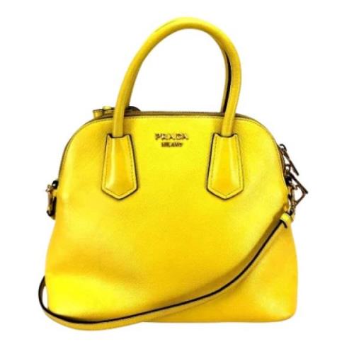 Prada Vintage Pre-owned Laeder prada-vskor Yellow, Dam