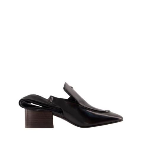 Coperni Svart läder Sling Back Loafers Black, Dam