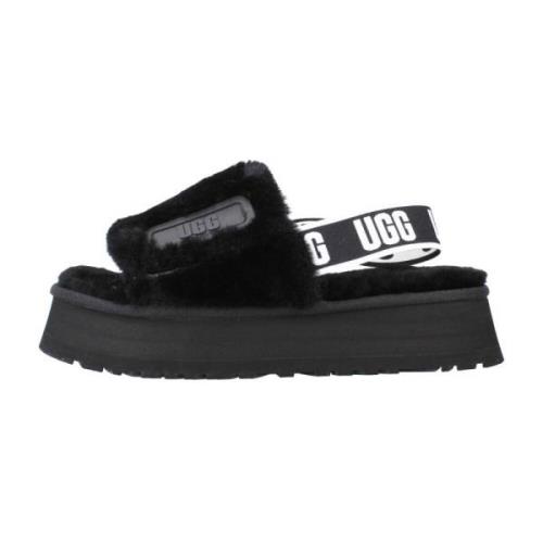 UGG Flat Sandals Black, Dam