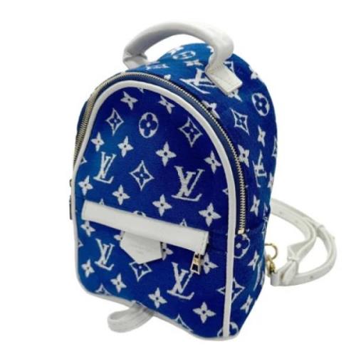 Louis Vuitton Vintage Pre-owned Laeder ryggsckar Blue, Dam