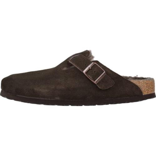 Birkenstock Mysiga Shearling Tofflor Brown, Unisex