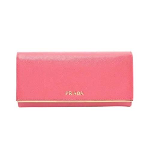 Prada Vintage Pre-owned Laeder plnbcker Pink, Dam