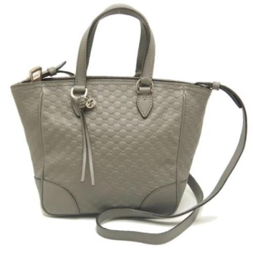 Gucci Vintage Pre-owned Laeder gucci-vskor Gray, Dam