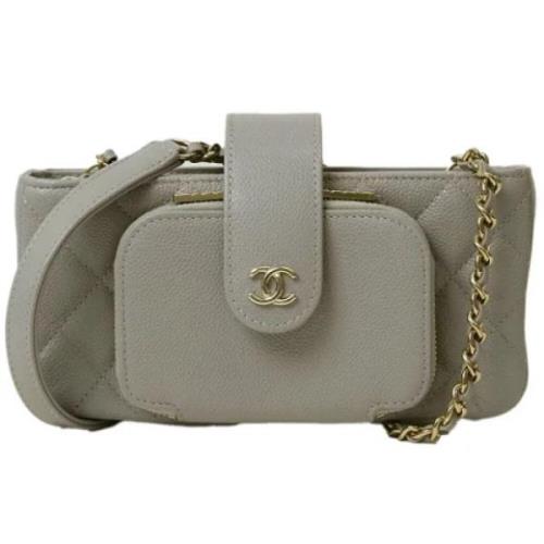 Chanel Vintage Pre-owned Laeder chanel-vskor Gray, Dam