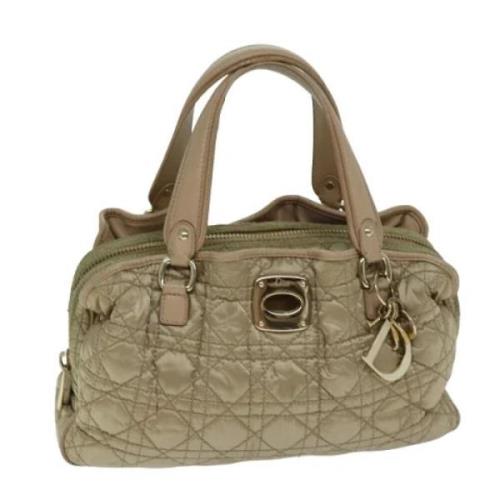 Dior Vintage Pre-owned Nylon dior-vskor Beige, Dam