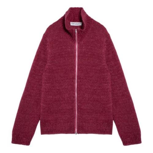 Our Legacy Kort Cardigan Tröja Red, Herr