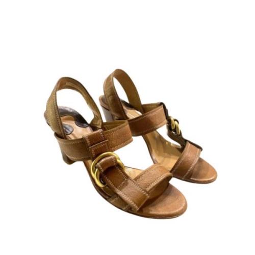 Chloé Pre-owned Pre-owned Laeder sandaler Brown, Dam