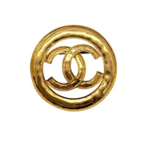 Chanel Vintage Pre-owned Metall chanel-smycken Yellow, Dam